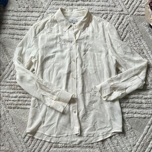 Rails Kate ivory eyelet star Shirt